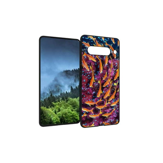 Compatible with Google Pixel 7 Pro Phone Case, Fishes jpg Case Men Women, Flexible Silicone Shockproof Case for Google Pixel 7 Pro