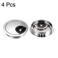 thumbnail image 4 of Unique Bargains Cable Hole Cover, 2-3/8 Inch Zinc Alloy Desk Grommet for Wire Organizer, 4 Pcs (Bright Silver), 4 of 4