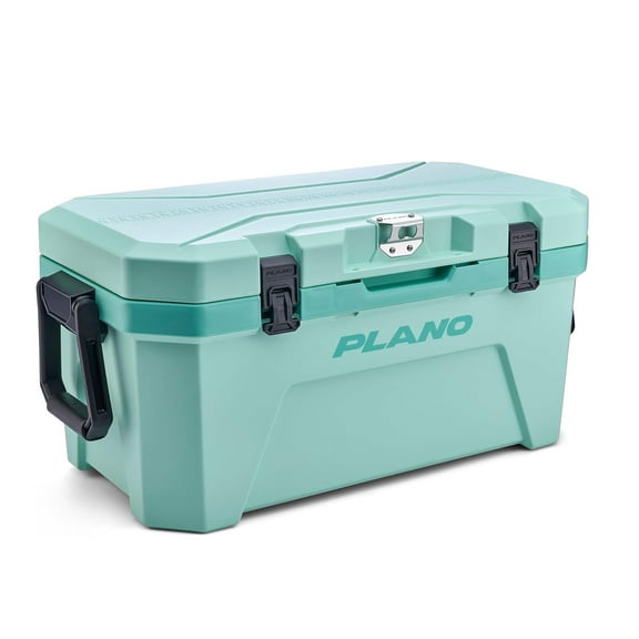 Plano Frost 32 Quart Heavy Duty Cooler w/ Built In Bottle Opener and Dry Basket, Seafoam