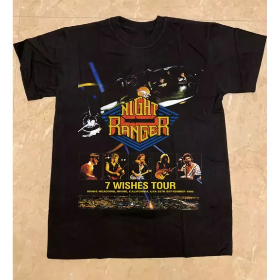 VINTAGE NIGHT RANGER Band Tour 1984 Gift For Fan T-shirt size S-5XL