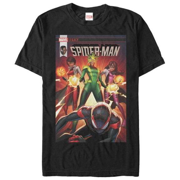 Men's Marvel Legacy Spider-Man Graphic Tee Black 5X Large