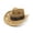 Khaki, variant on sususu Straw Cowboy Hat for Women, Cowgirl Hat with Decorative Bands, Wide Brim Woven Sun Hat Western Cowboy Hat White