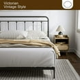 thumbnail image 5 of ARICOEASY Sturdy California King Size Headboard with Black Metal Construction, 5 of 7