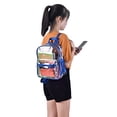 thumbnail image 2 of Mochila transparente PVC estadio MAY TREE mini mochila resistente agua Azul, 2 of 3