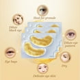thumbnail image 3 of RYRDWP Gold Crystal Collagen Under Eye Patches Circle 24K Masks 1, 3 of 9