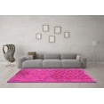 thumbnail image 3 of Ahgly Company Indoor Square Oriental Pink Traditional Area Rugs, 6' Square, 3 of 4