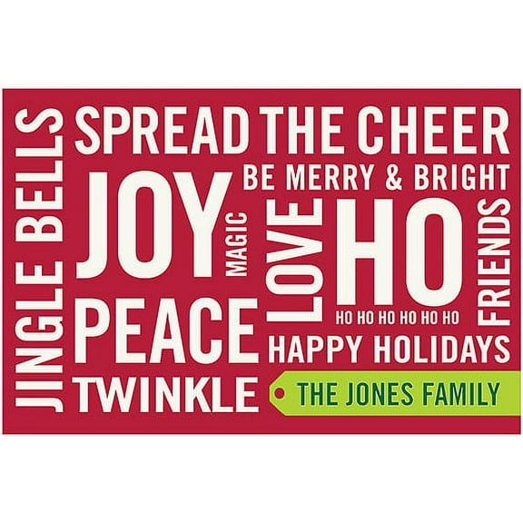 Personalized Spread The Cheer Holiday Doormat