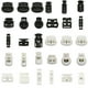 thumbnail image 5 of Guardurnaity 100 piezas tapón de plástico cordón de ropa deportiva cordón de bloqueo resorte cuerda de frijol cordón de palanca para ropa con Accesorios de disfraces negro 1 2.25*2, 5 of 6