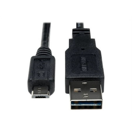 UPC: 0037332179555 | Tripp Lite Ur050-003 Usb 2.0 Universal/reversible A To Micro-usb B Device Cable 3