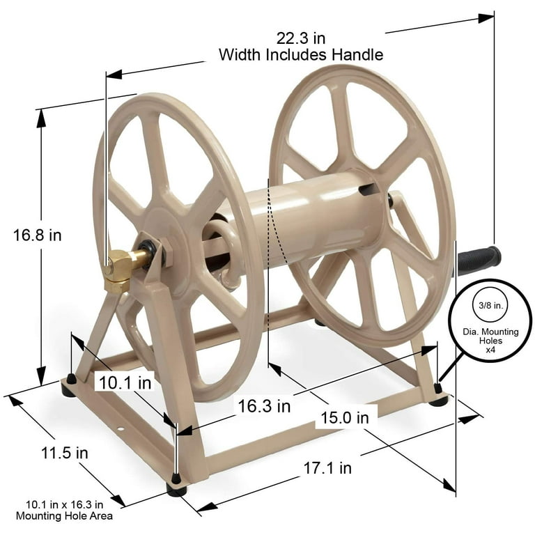Dad Sets Up A Suncast Hosemobile Mobile Hose Reel, 58 OFF