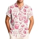 thumbnail image 1 of Mens Casual de Manga Corta Botón Abajo Camisas Gira Cuello Impresión Blusa, Pantalones para Hombres Cortos Relajado Ajuste de Verano Superior, Suave Poliéster Moda de Uso Diario, 1 of 6