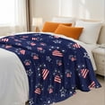 thumbnail image 3 of Flannel Fleece Throw Blanket, Soft Large Throw Blanket, Lightweight Cozy Plush Throw Blanket Fit Sofa Bed, 50"x60", Dog Paws, 3 of 7