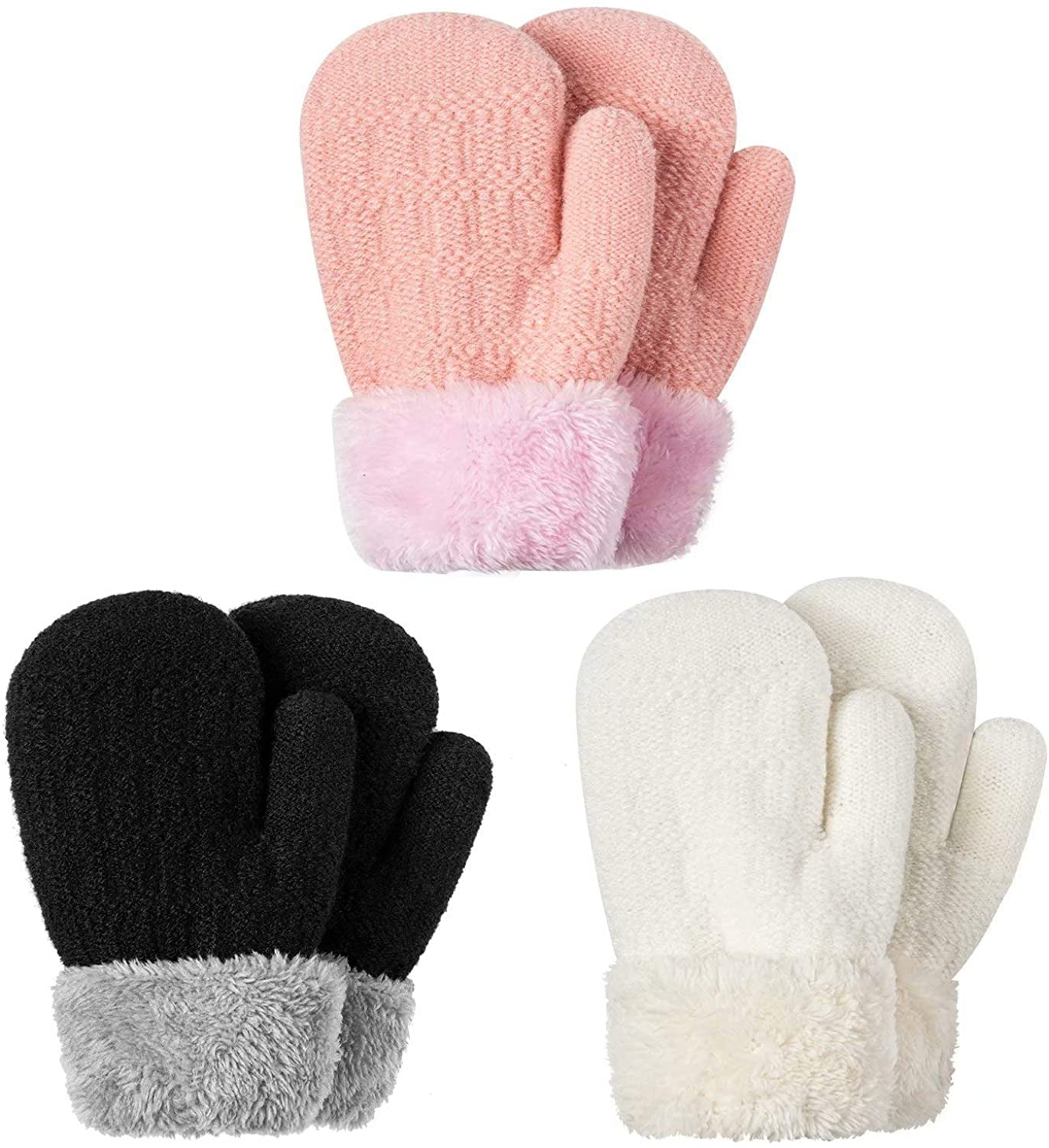 Winter Mitten Gloves For Baby Kids Toddler Infant Newborn, Cute Warm