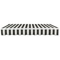 thumbnail image 4 of Awntech 14 Ft Maui Left Motorized Heavy Duty Patio Retractable Awning (168in x 9.25in x 120in), Black/White Stripe, 4 of 8