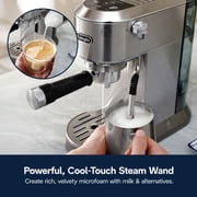 De’Longhi Dedica Duo Espresso Machine, Compact Size with Built in Frother for Latte Art, Brew Espresso, Cold Brew, Lattes & More, Stainless Steel