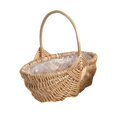 thumbnail image 3 of Niceauty 1Pc Handwoven Khaki Wood Vegetable Basket for Food and Home Use, 3 of 8