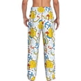 thumbnail image 3 of Picia Ducks and Anchors Mens Soft Woven Cotton Elastic Waistband Sleep Pajama Pant Lounge Sleep Pant With Pockets And Drawstring-X-Large, 3 of 9