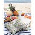 thumbnail image 3 of Outdoor Throw Pillow Covers, Wildflowers Spring Watercolor Flower Floral Print Plants Waterproof Pillowcases Cushion Covers Cases for Patio Couch Bench, Pack of 2 Square, 16"X16", 3 of 6