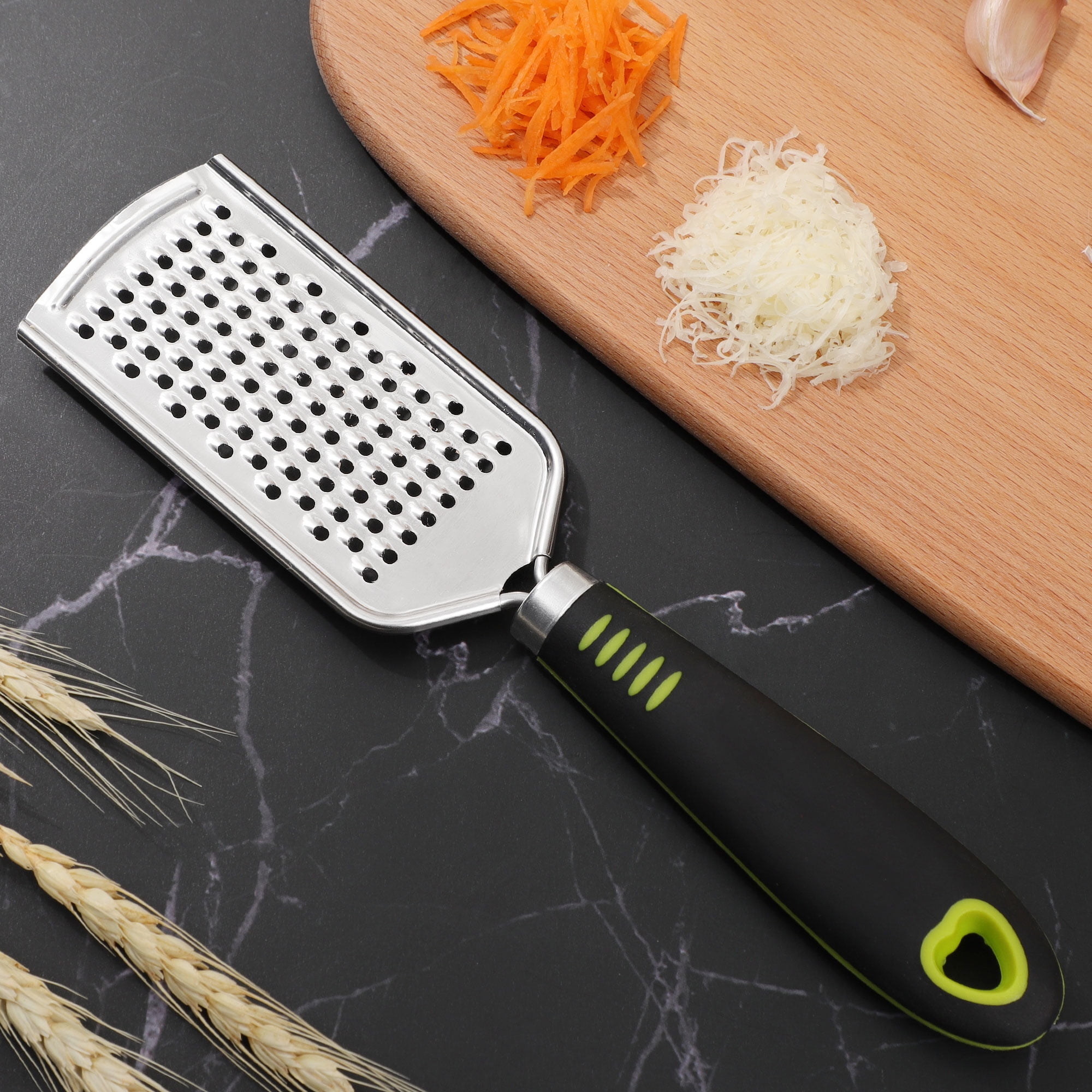 Unique Bargains Kitchen Cheese Grater Stainless Steel Lemon Zester 9.6" x 2.4" 1 Pc