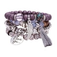 thumbnail image 4 of lionlar Bohemian Stackable Bead Bracelet Adjustable Bracelet Stretch Bracelet for Dating D, 4 of 9