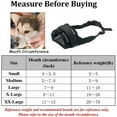 thumbnail image 2 of Muzzle for Dogs - Adjustable Soft Dog Muzzle for Small Medium Large Dog, Air Mesh Training Dog Muzzles for Biting Barking Chewing - Breathable Mesh & Soft Flannel Protects Dog Mouth Cover, 2 of 7