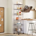 thumbnail image 4 of Estantería de Cocina de 6 Niveles con Ruedas,estantería de Almacenamiento Ajustable,Unidades de Estante de pie con cestas para Cocina,, 4 of 8
