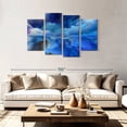 thumbnail image 2 of Elephant Stock Abstract Sky Wall Art - Horizontal Multi Panel Canvas - Living Room Wall Decor - Abstract Multi Panel - Blue And Gray Decor - 75" x 48", 2 of 8
