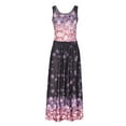 thumbnail image 3 of Robe Florale d'Été pour Femmes Mode Printemps/été Col Rond Décontracté Imprimé Sans Manches Robe Florale d'Été pour Femmes Robe d'Été Aguichant pour Femmes, 3 of 6