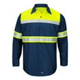 thumbnail image 1 of Red Kap Fluorescent Yellow/ Navy 7422 4Xl, 1 of 4