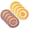 thumbnail image 1 of Uxcell 8 Pcs Manteles Individuales Redondos Tejidos, Mantel Lavable Resistente al Calor Decorativo de 4.3 Pulgadas para Mesa de Comedor de Cocina, Rojo Gradiente/Amarillo Gradiente, 1 of 7