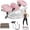 Pink, variant on Side-to-Side Lateral Rocking Fitness Stepper with Digital Display Rock Stepper Machine for Exercise at Home Low-Impact Compact Side Stepper for Full Body Fitness