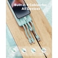thumbnail image 2 of Portable Charger with Built in Cables, Portable Charger with Cords Wires Slim 10000mAh Travel Battery Pack 6 Outputs 3 Inputs 3A Fast Charging Power Bank for Samsung Google Pixel LG Moto iPhone iPad, 2 of 19