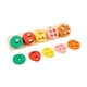 thumbnail image 1 of Clasificador de formas de madera Juguete de emparejamiento de formas de madera Juguete sensorial educativo Montessori fruta B, 1 of 9