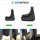 thumbnail image 3 of Exquisite High Quality ABS Plastics Automobile Fender Mudguards Mud Flaps For Porsche Cayenne PO536 2018 2019 2020, 3 of 5
