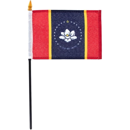 Mississippi flag 4 x 6 inch