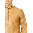 thumbnail image 2 of Mens Handmade Art Silk Loop Button Designer Kurta Dhoti Set/Mens Indian Sherwani, 2 of 4