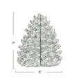 thumbnail image 3 of Creative Co-Op Resin Pinecone Bookends, Silver Finish, 3 of 5