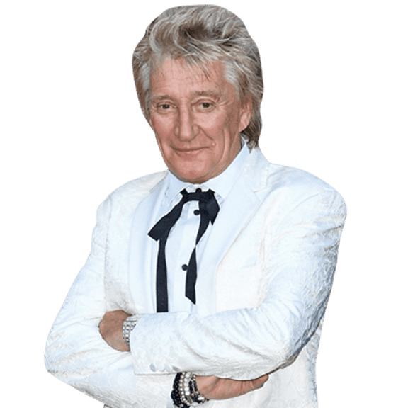 Rod Stewart (White Blazer) Half Body Buddy Cutout