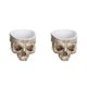 thumbnail image 1 of Bewildely Llamativa maceta con forma de calavera, maceta de resina única para plantas, maceta con cabeza de calavera de amplia aplicación M 4 m 4 2piezas, 1 of 6