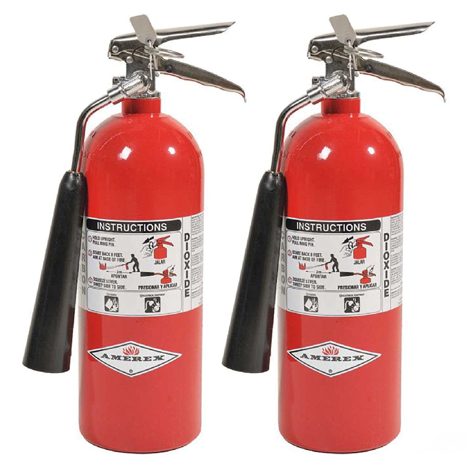 Amerex 322, 5lb Refillable Carbon Dioxide Fire Extinguisher for