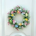 thumbnail image 6 of Clearance Items 35CM Easter Egg Wreath – Spring Berry & Leaves Garland, Colorful Egg Front Door Hanging Decoration for Holiday & Seasonal Decor, 6 of 9