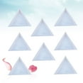 thumbnail image 2 of Miangastore 24pcs Triangular Jewelry Plates Plastic Tray Dish for Rhinestones Beads Jewelry Tools Jewelry Findings (White), 2 of 9