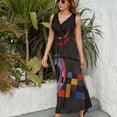 thumbnail image 3 of Wassily Kandisky Counter Weights (Gegengewichte) - abstract art Sleeveless Dress summer clothes for women Women's long dress, 3 of 6