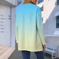 thumbnail image 6 of GEWSEY Cardigan Sweaters for Women Lightweight Open Front Long Sleeve Cardigan with Pocketes Fall Trendy Gradient Clothes (Light Blue, XL), 6 of 8