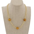 thumbnail image 4 of GlassOfVenice Murano Glass Royal Cognac Balls Necklace, 4 of 8