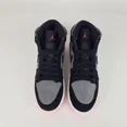 thumbnail image 4 of Ni - ke Air Jordan Retro 1 Girl's PS 440564 002 Canvas High Shoes Sneakers Black Sz 3 Y, 4 of 5