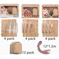 thumbnail image 2 of Caja de papel Kraft KAIYANG para hornear pasteles y galletas navideñas 6 piezas, 2 of 4