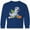 Royal Blue, variant on Inktastic Halloween Dinosaur Mummy Long Sleeve Youth T-Shirt