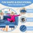 thumbnail image 2 of Couch Play Modular Kids Play Couch Child Convertible Building Fort Sofa and Cushion Toddler DIY Floor Sofa for Sleeping Playroom Bedroom, 2 of 7
