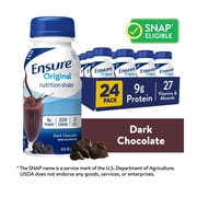 Ensure Original Meal Replacement Nutrition Shake, Dark Chocolate, 8 fl oz, 24 Count